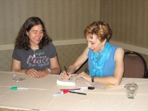 Martha Beck signing Jen's book